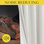 NICETOWN 100% Blackout Linen Texture Curtains 70 inches Long, Thermal Insulated - Image 4