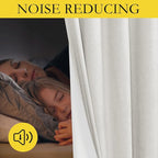 NICETOWN 100% Blackout Linen Texture Curtains 72 inches Long, Thermal Insulated - Image 4
