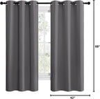 NICETOWN Grey Blackout Curtain Panels - Image 10