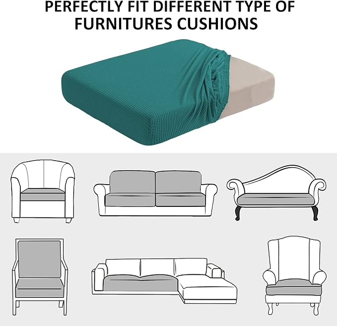 Water Resistant Stretch Sofa Seat Cushion Covers Stretch Furniture Protector - Image 7