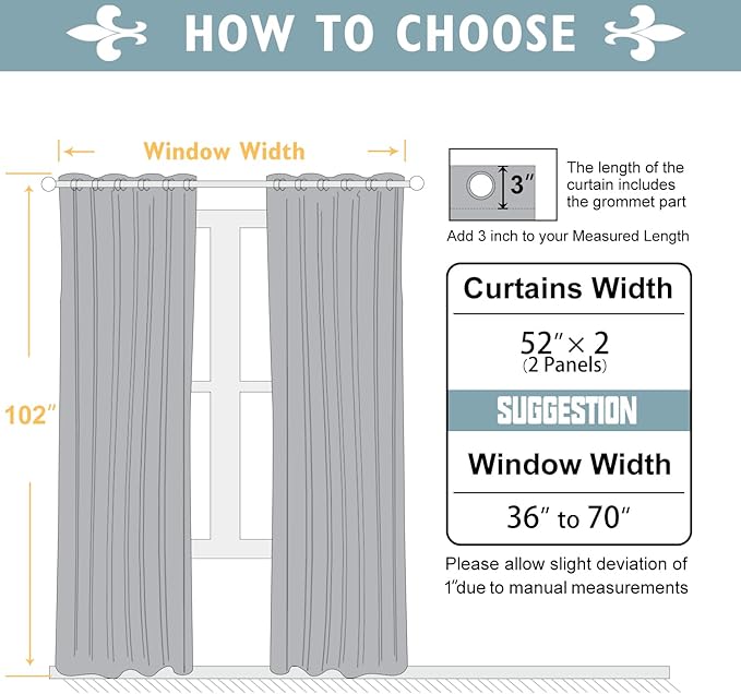 ChrisDowa 100% Blackout Curtains 102 inch Long - Image 7