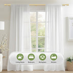 5/8” Diameter Curtain Rods 30-120 Inch, - Image 6