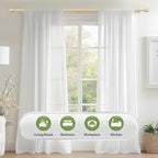 5/8” Diameter Curtain Rods 30-90 Inch, - Image 6