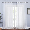 NICETOWN Living Room Sheer Curtains Extra Long 108" L, Eyelet Top Voile by NICETOWN