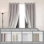 Thestoa Nickel Curtain Rods for Windows 30-46 Inch, 5/8" Stainless Steel Small - Image 6