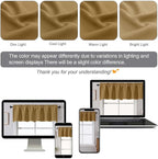 Chyhomenyc Gold Valances for Window, Room Darkening Short Curtains for Kitchen - Image 8