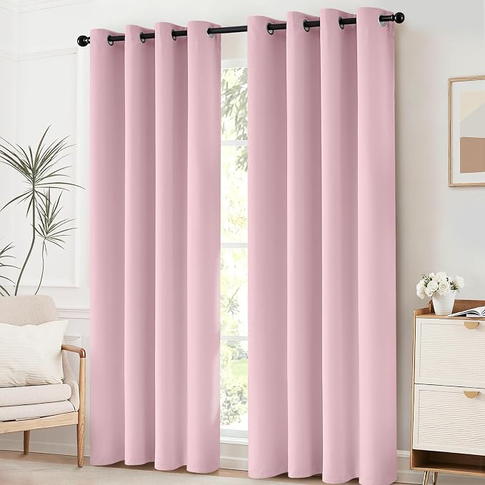 Yakamok Light Blocking Window Blackout Curtains Thermal Insulated Room - Image 2