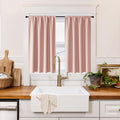 RYB HOME 100% Blackout Basement Curtains 36 inches Long, Heat & UV Blocking by RYBHOME