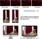 Simplebrand Ava Burgundy Short Blackout Curtains - Image 9