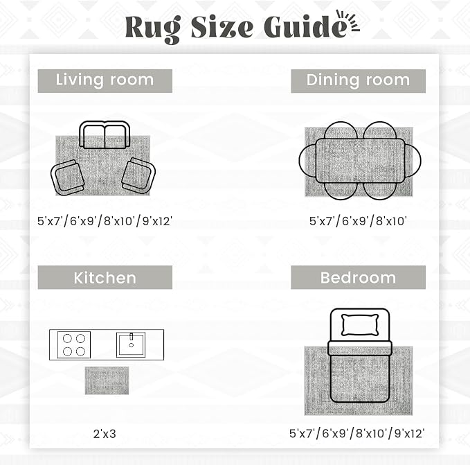 Washable Area Rug 5x7: Moroccan Rug - Image 8