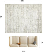Double Layers 8x10 Area Rugs for Living Room- Upgraded Removable Washable Area - Image 2