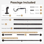 Zeerobee Curtain Rods for Windows 48 to 84, 1 Inch Industrial Wrap Around - Image 7