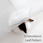 HOMEIDEAS White Sheer Kitchen Curtains 30 X 36 Inch Length 2 Panels Embroidered - Image 3