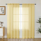 Gwine Sheer Curtains 72 Inch Length by Gwine