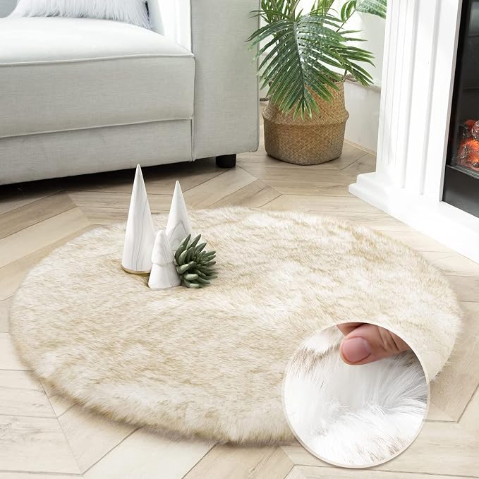 Ashler HOME DECO Soft Fox Faux Fur Chair Couch Cover Area Rug by AshlerHomeDeco