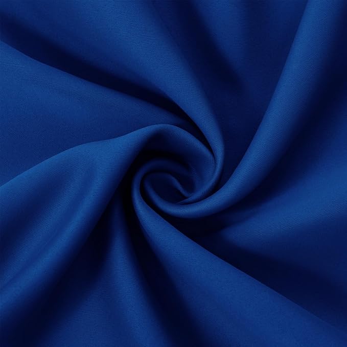 LEMOMO Blackout Curtains 38 x 63 inch/Royal Blue Curtains Set of 2 - Image 5