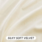 RYB HOME Ivory White Velvet Curtains 102 inches - Image 3