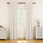 YaFex Curtain Rods 32-84 Inch, Heavy Duty 1 Inch Adjustable Curtain Rod - Image 2