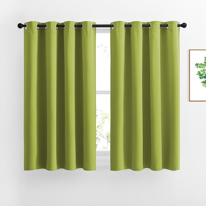 NICETOWN Fresh Green Draperies Curtain Panels by NICETOWN