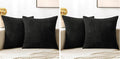 MIULEE Black Decorative Throw Pillow Covers 18x18 Inch by MIULEE