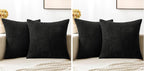 MIULEE Black Decorative Throw Pillow Covers 18x18 Inch by MIULEE