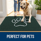 OLANLY Dog Door Mat for Muddy Paws 40x32, Paw Print Design, Absorbs Moisture - Image 6