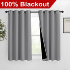 NICETOWN Noise and Lights Block Out Curtains, Thermal Insulated 100% Blackout - Image 2