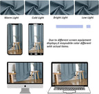 Simplebrand Ava Stone Blue Blackout Curtains - Image 8