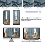Simplebrand Ava Stone Blue Short 30 Inches Blackout Curtain 2 Panels Set - Image 9