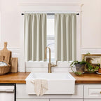 RYB HOME 100% Blackout Short Curtains by RYBHOME