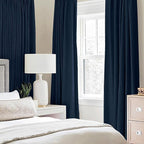 MIULEE 90 Inches Linen Textured Curtains - Image 2