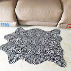 Faux Fur Zebra Animal Print Rug Perfect Throw Area Rug Carpet Floor Mat - Image 8