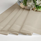 Lecloud Taupe Sheer Curtains 72 Inch Length 2 Panels, Light Filtering Soft - Image 7
