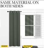 NICETOWN Blackout Curtain Panels, Dark Mallard, 1 Pair, 42 by 78-Inch, Home - Image 6
