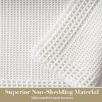 RESARE Waffle Bath Mat for Bathroom, Super Absorbent Bathroom Rugs Non Slip - Image 2
