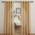 NICETOWN Sheer Linen Curtains 84 inch Long by NICETOWN