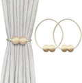 Melaluxe 2 Pack Magnetic Curtain Tiebacks, Decorative Curtain Holdbacks by Melaluxe
