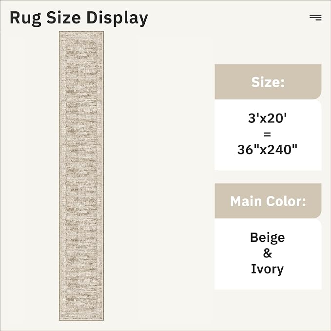 3x20 Hallway Runner Rug - Image 5