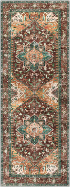 Yamaziot Washable Runner Rug, 2x6 Non-Slip Boho Vintage Hallway Rug Runner - Image 2