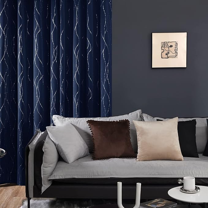 Deconovo Blackout Curtains for Living Room, Thermal Insulated Soundproof Drapes - Image 4