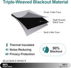 ChrisDowa Blackout Curtains 102 Inches Long 2 Panels Set - Image 3