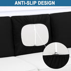 Smiry Printed Couch Cushion Covers, Stretch Soft Couch Covers - Image 4