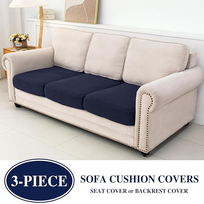 Couch Cushion Covers Seat Cushion Cover Stretch Couch Cover Separate Sectional - Image 2