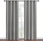 NICETOWN Silver Grey Room Darkening Curtain Panels 86" Long - Image 2