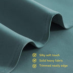 NICETOWN Blackout Window Curtains 80 inch Long, 2 Panels, 34 inch, Sea Teal - Image 5