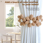 SRG Sunflower Curtain Tiebacks-2 Pack | Curtain Holdbacks - Image 6
