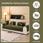 Velvet Couch Cover, Washable Sectional Sofa Cover, Anti Slip Sofa Slipcover - Image 5