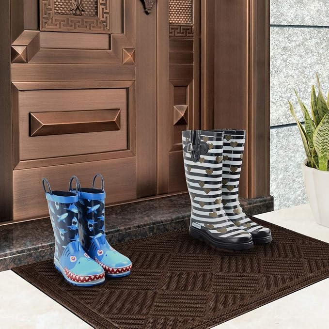 Mibao Front Door Mat, Dirt Trapper Welcome Mat - Image 3