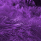 Goolela Purple Fluffy Circle Rug 3ft Faux Fur Rug - Image 6
