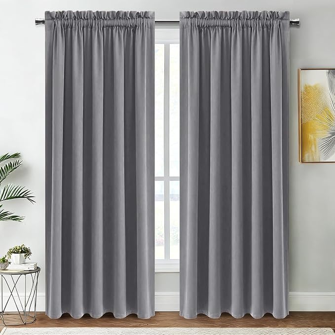 DWCN Blackout Curtains for Living Room Thermal Insulated, Energy Saving & Noise by DWCN